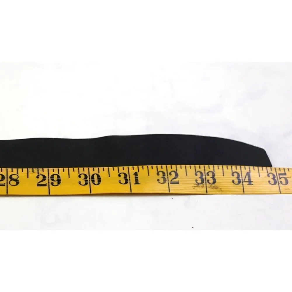 AL & Co BLACK REAL LEATHER 1 3/8